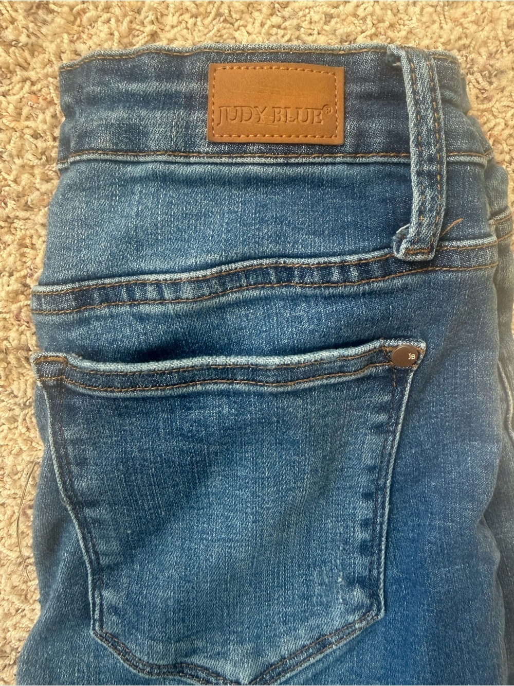 Judy Blue Jeans Women 25 Distressed Boyfriend Fit Dark Wash Boutique Preppy - Picture 12 of 13
